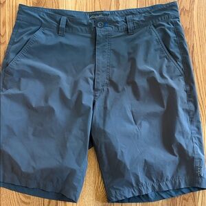Eddie Bauer Men's Dark Gray Flat Front Shorts